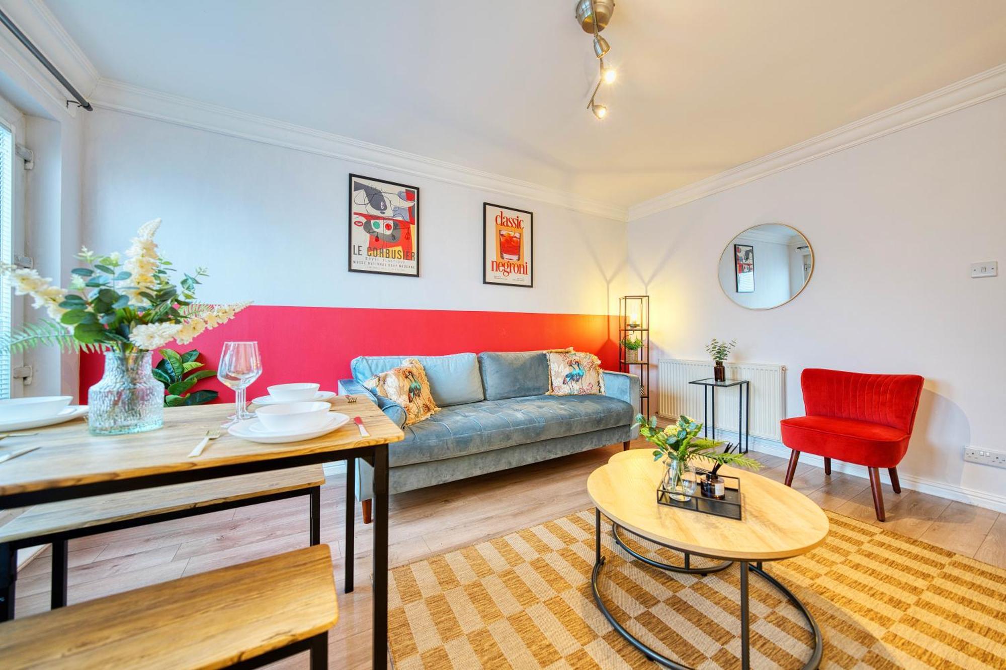 Апартаменты Modern 2 Bed Flat With Free Parking Глазго Экстерьер фото
