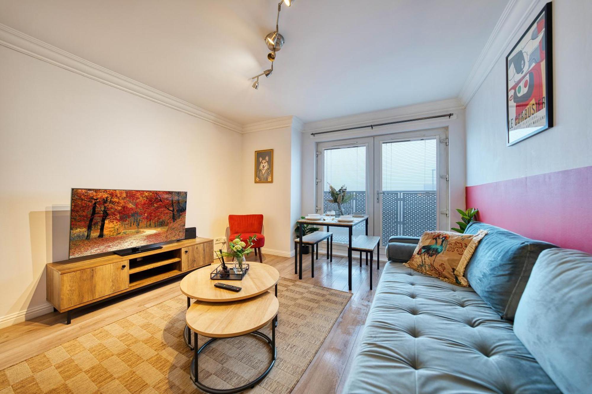 Апартаменты Modern 2 Bed Flat With Free Parking Глазго Экстерьер фото